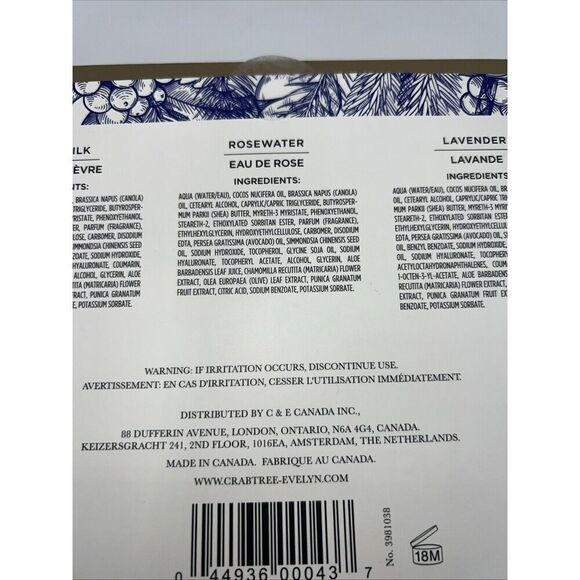Crabtree & Evelyn Goatmilk, Rosewater & Lavender Hand Therapy Gift Set - Picture 5 of 6